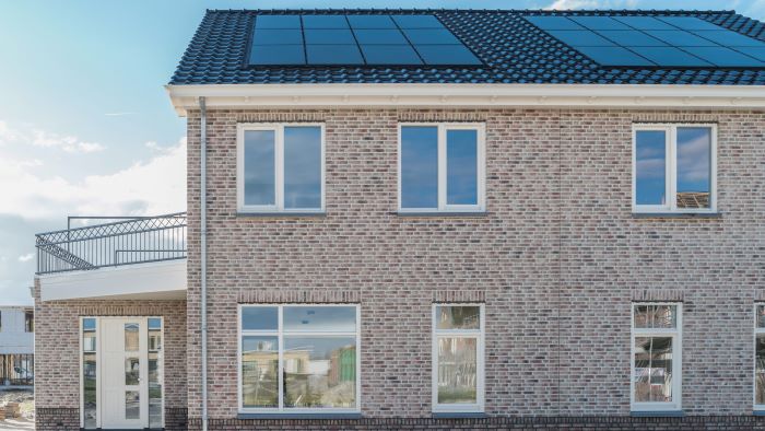 nieuwbouwwoning met zonnepanelen