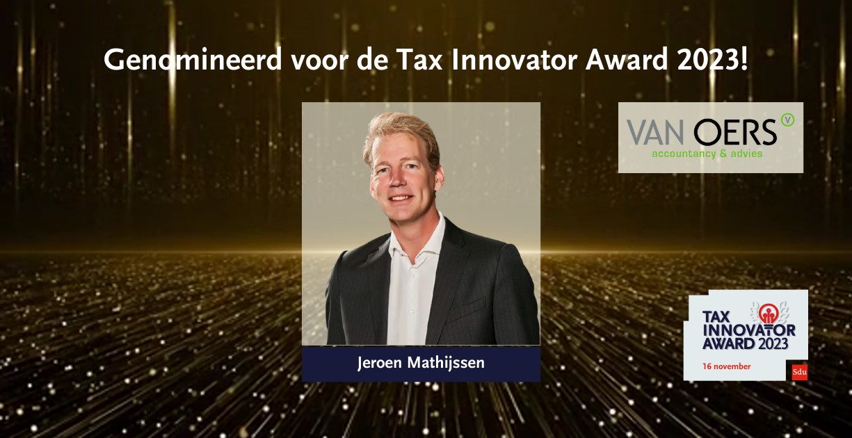 van oers genomineerd tax tech award